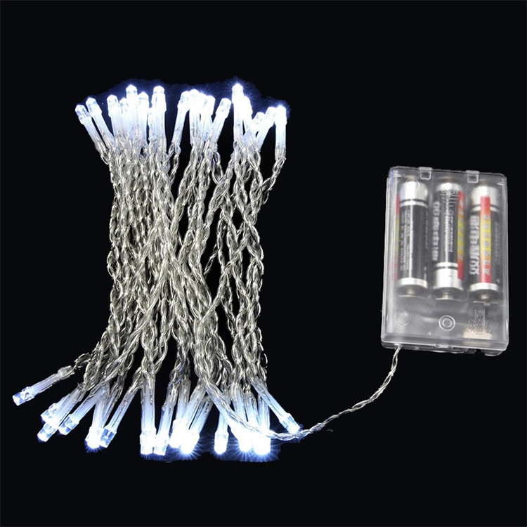 Manufacturer Outdoor Solar LED 50 LEDs string light warm white Outdoor String Lights waterproof String Lights for Porch