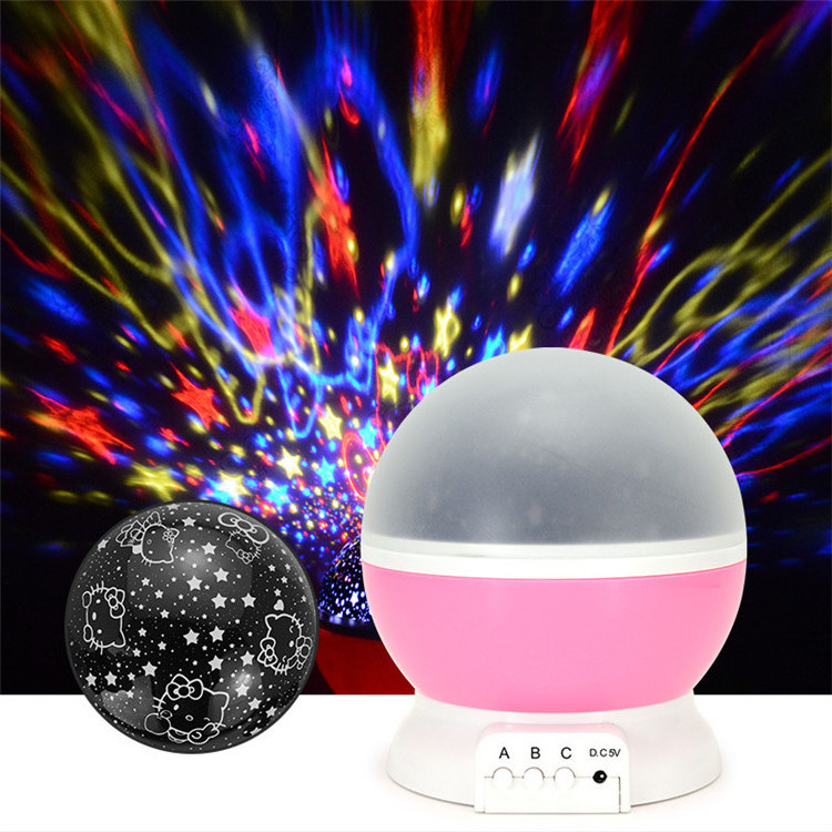 Lamp Projector Lighting Spin Rotate Romantic Atmosphere Master Sleep Sky Star Moon Baby