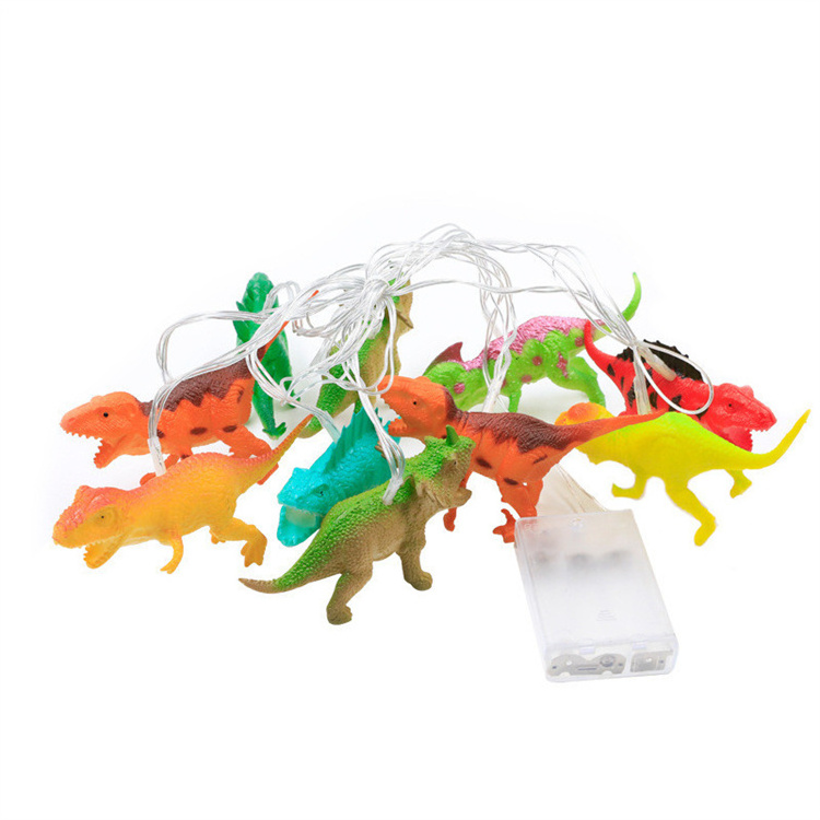 Battery Operated Dinosaur String Lights Boys' Room Decoration Birthday Decorations for Son 2m 10Leds