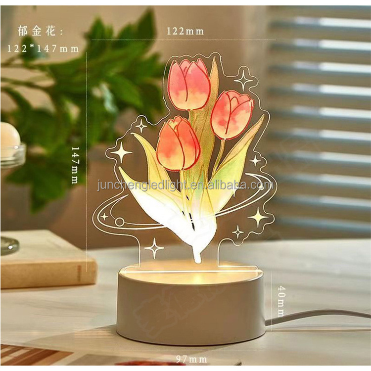 Creative hand-made nuclear explosion cloud stepless dimming art table lamp resin mushroom