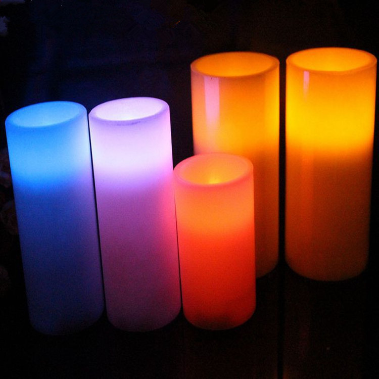 Remote Control Battery Powered Multicolor Changing Flickering Flameless Led Candles Tea lights