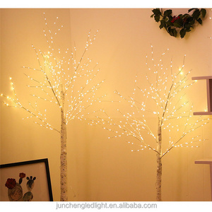 120cm outdoor indoor room decoration led silver twig birch trunk tree artificial branches Christmas light