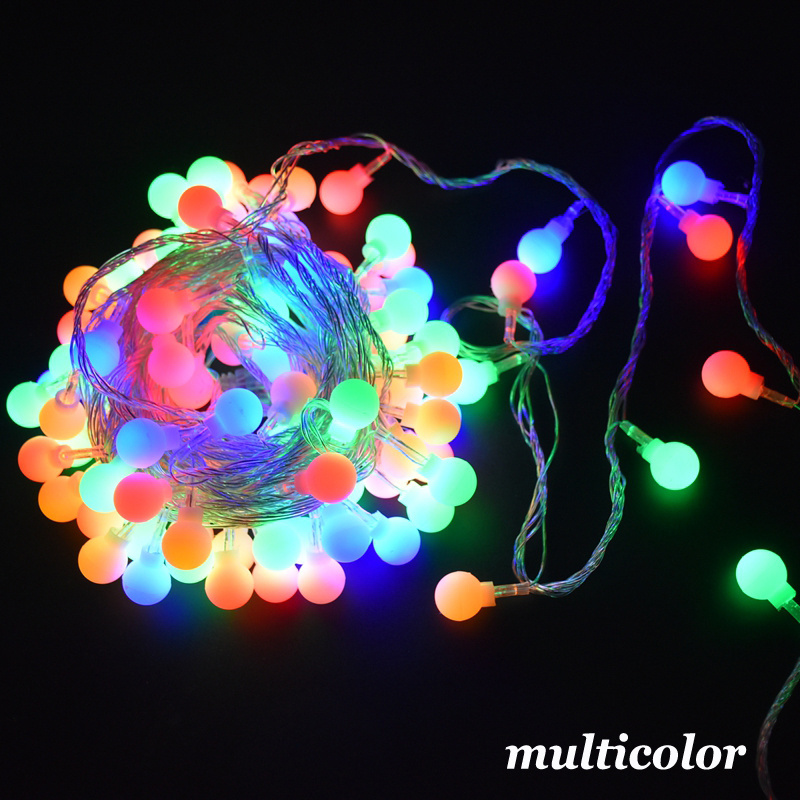 100m LED Solar Powered Lights String Outdoor 50 lamp beads Waterproof Bulbs Solar Ball String Lights