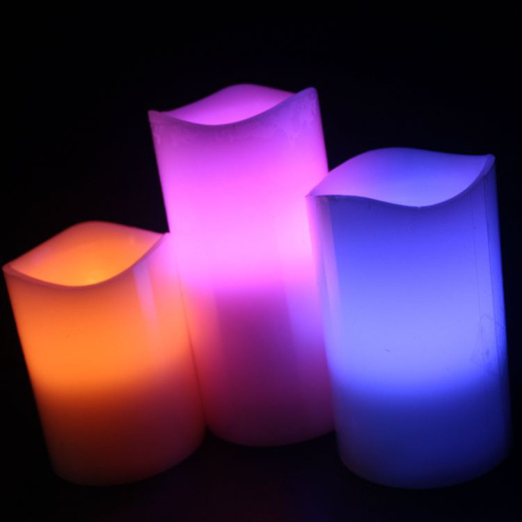 Remote Control Battery Powered Multicolor Changing Flickering Flameless Led Candles Tea lights