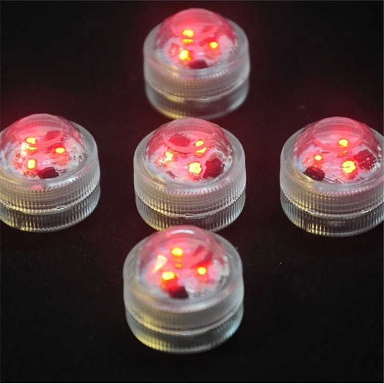 Remote Waterproof Submersible LED Lights Battery Operated Multicolor LED Mini Tea Light Candles with Remote