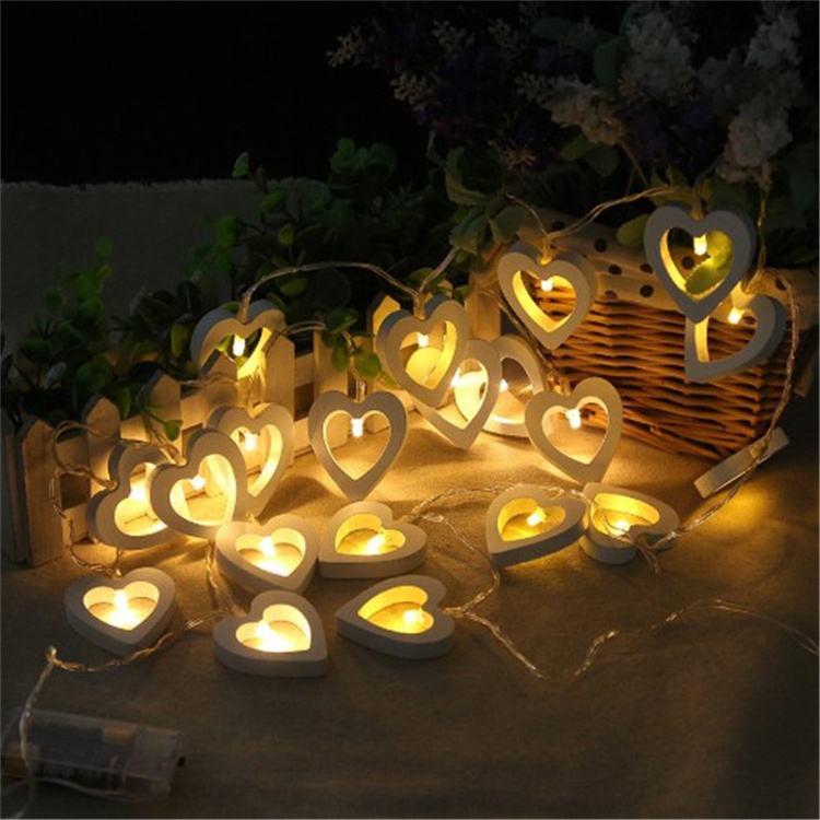 Heart Shape Light Curtain String Lights Decorative Festive Diya Shaped LED Party Lights Curtain