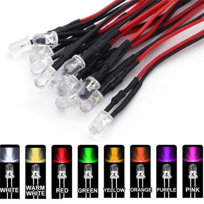 5mm RGB LED Diffused Diode Light Common Anode/CATHODE Tricolor Red Green Blue 5 mm LED Emitting Diode