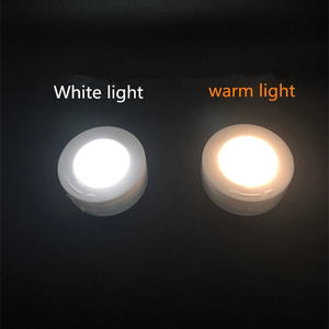 LED Mini Round RGB Under Cabinet Spotlight Smart Puck Light Led Cabinet Light With with Remote Control