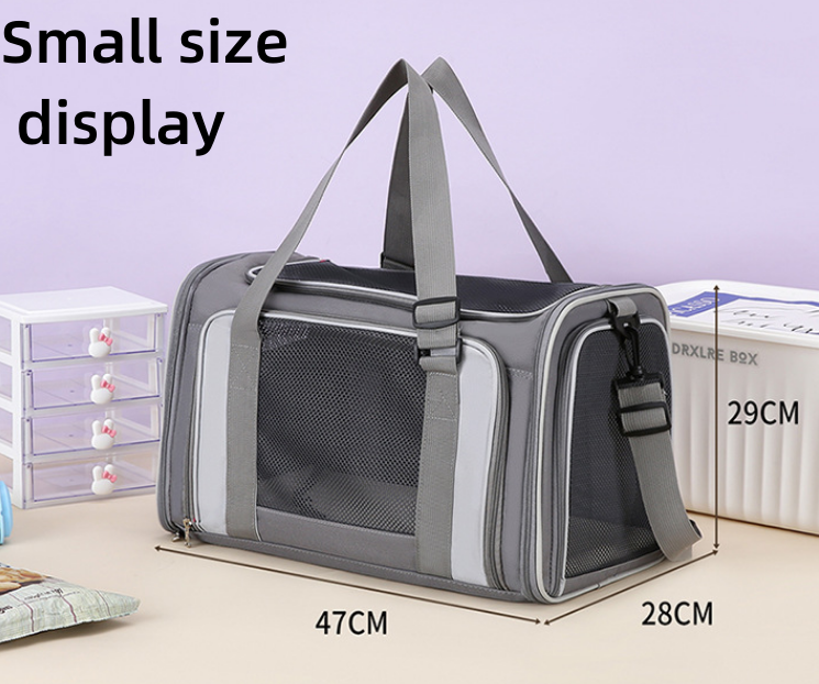 Cat Outgoing Portable Rod Pet Bag New Breathable Foldable Large Capacity One Shoulder Crossbody Handheld Dog Luggage