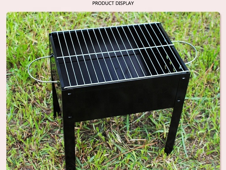 Portable Strong Iron Black Barbecue Accessories BBQ Grill