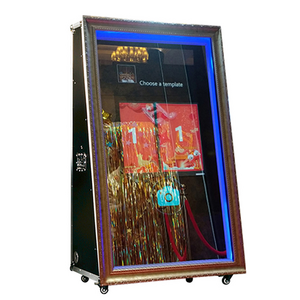 JCVISION Selfie Photobooth Machine Magic Photo Mirror Booth For Wedding LED Touch Screen Magic Mirror Photo Booth