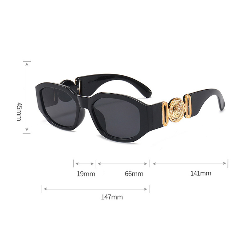 Hot Fashion Millionaire Brand Designer Sunglasses Men Square Trendy Luxury Women Sun Glasses Sunglasses