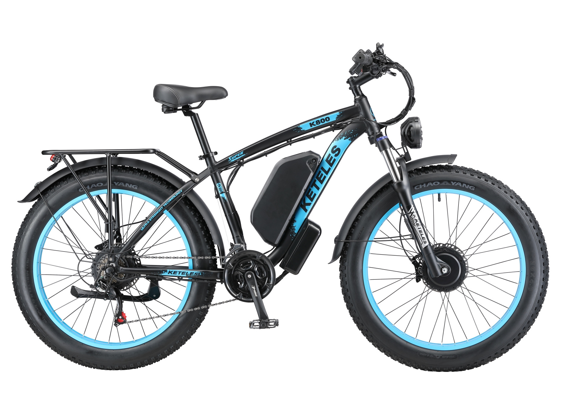 Electric Bike 26 Inch Fat Tire Off Road Ebike 2000W dual motor 48V Powerful Mountain Electric Bicycle For Adults Cycling E BIKE