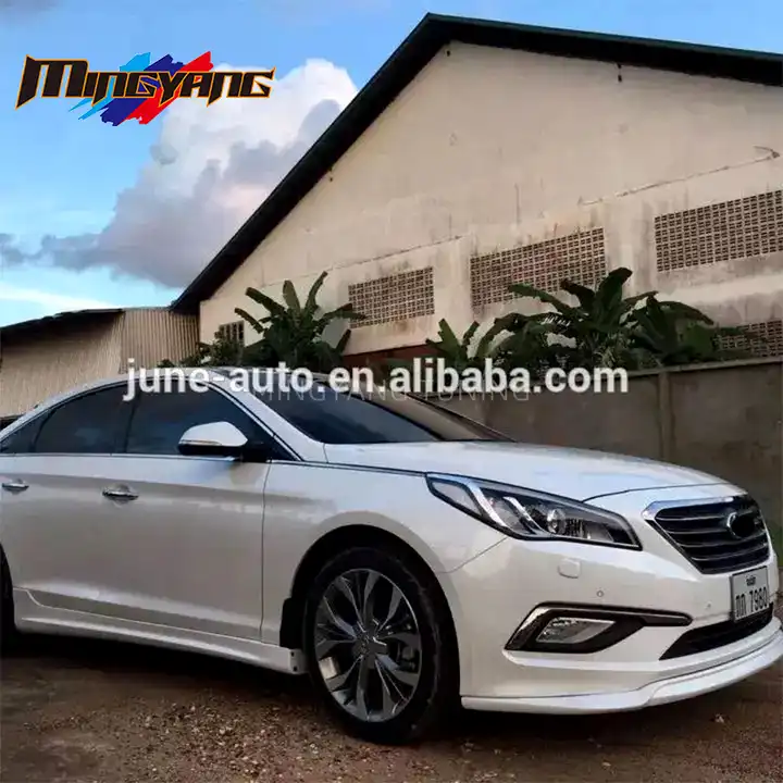 High Quality Bumper Lip Spoiler Drl Fog Lamp Diffuser Bodykit For Hyundai Sonata 2015 Body Kit