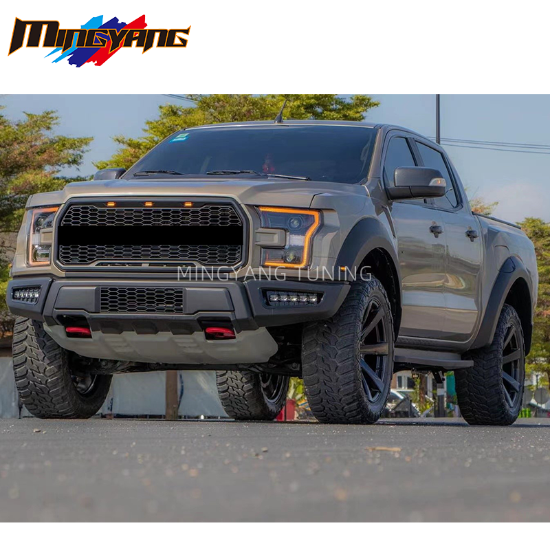 High quality  body kit 2012-2021  Ranger accessories T6 T7 T8 car bumpers for Ford Ranger upgrade F150 Raptor bodykit