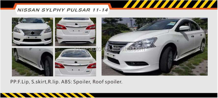 Body kit bumper lip Spoiler for Sylphy Sentra Pulsar 2012+ B style