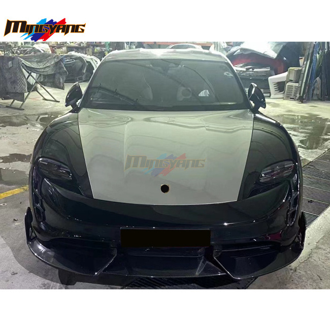 MS style body kit for porsche taycan front lip rear diffuser side skirts and rear spoiler for porsche taycan body kit facelift