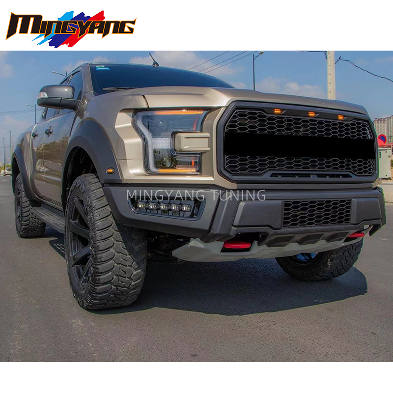 High quality  body kit 2012-2021  Ranger accessories T6 T7 T8 car bumpers for Ford Ranger upgrade F150 Raptor bodykit