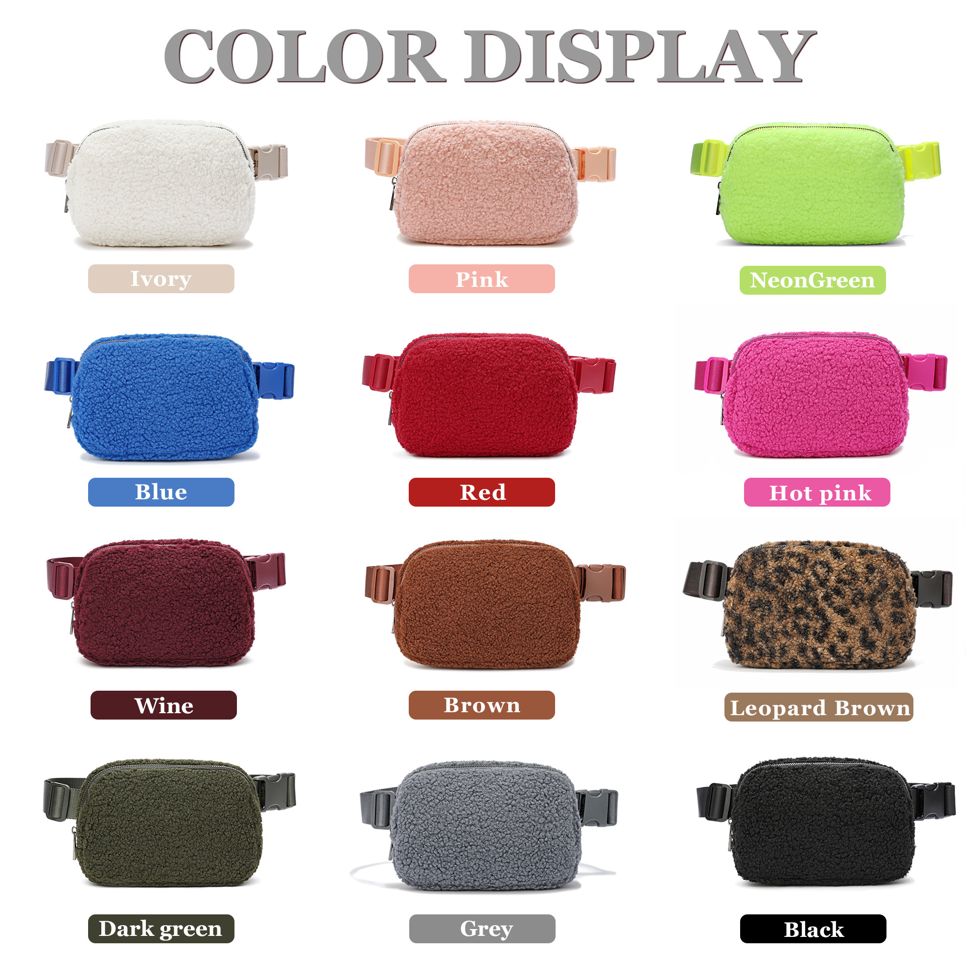 Custom Wholesale women waterproof nylon fanny pack women crossbody running belt bag sport bum women chest bag nylon  waist bag