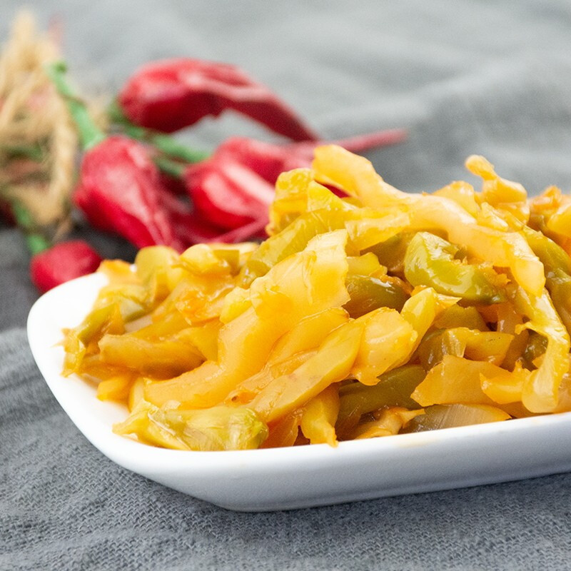 Wujiang Fuling mustard fresh crispy shredded cabbage small package pickle pickles 80g spot wholesale