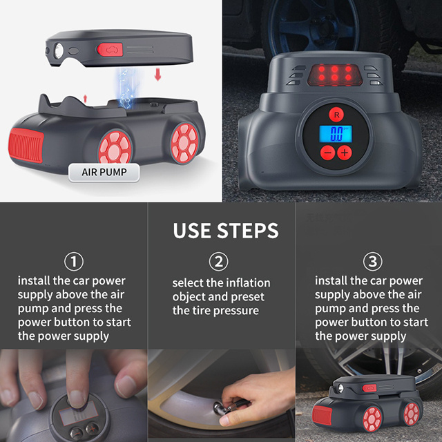 Digital Tyre Inflator Air Compressor 12V Portable Tire Inflator