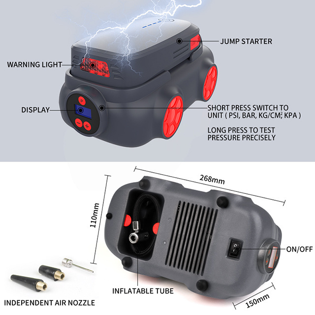 Digital Tyre Inflator Air Compressor 12V Portable Tire Inflator