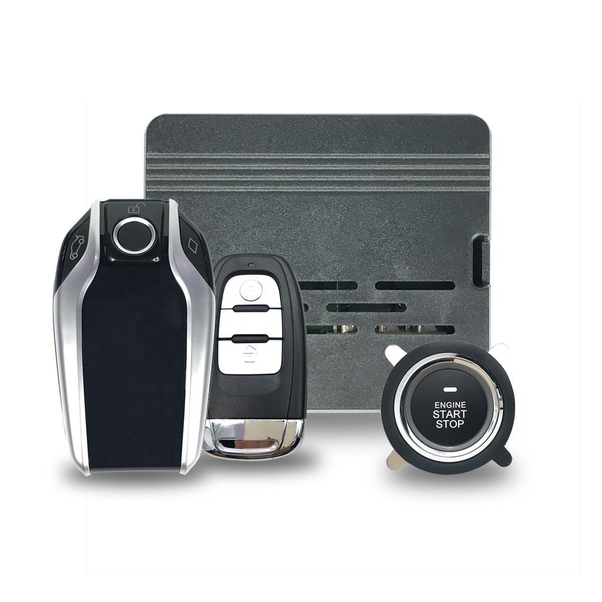 Remote Start PKE Keyless Entry Start Stop Car Alarms with Smart LCD Key