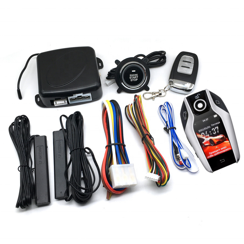 Remote Start PKE Keyless Entry Start Stop Car Alarms with Smart LCD Key