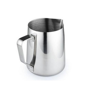 stainless steel milk pot/coffee foam cup pitcher/creamer pitcher pull flower cup