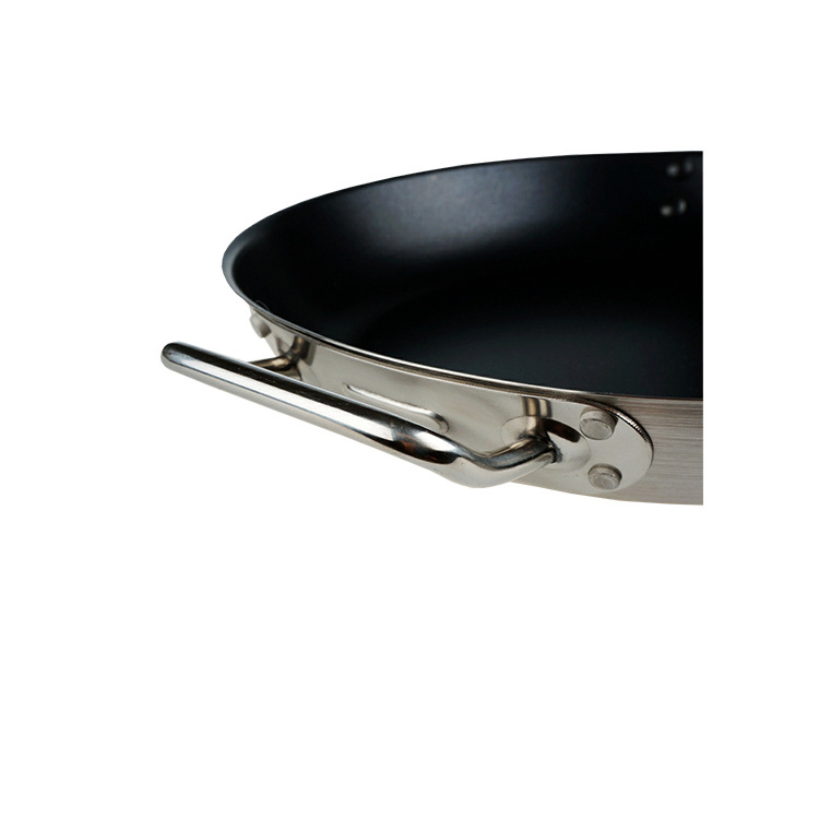 stainless steel non-stick small frying pan with strong handle