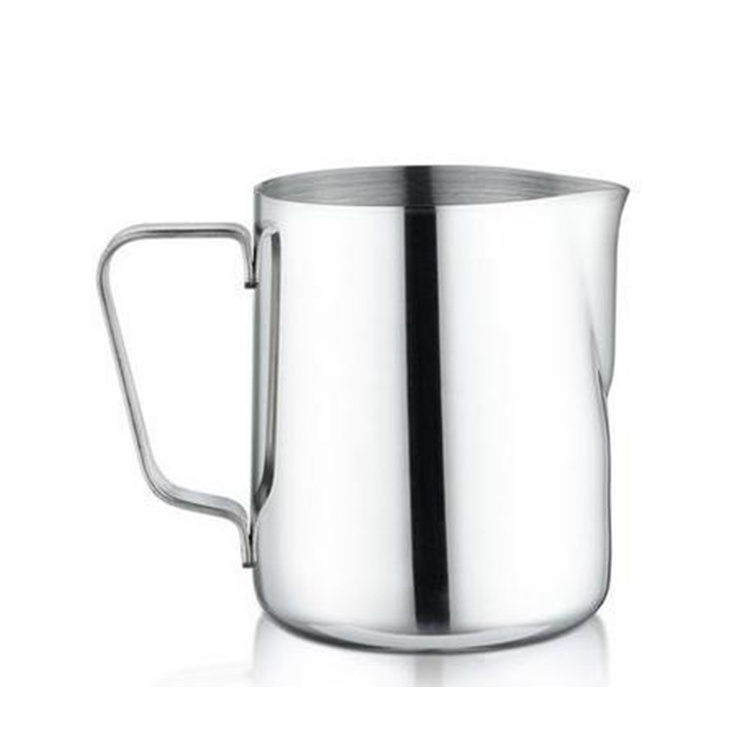 stainless steel milk pot/coffee foam cup pitcher/creamer pitcher pull flower cup