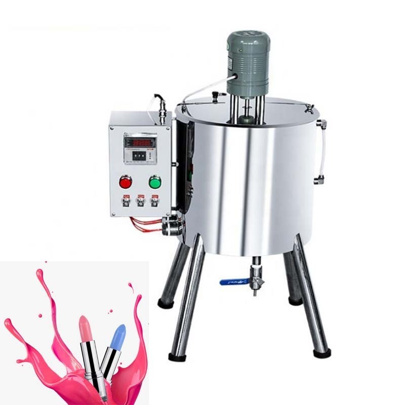 Tipstick mixing machine tip balm paste cans filling machine lipstick making machine price for small bottle 1 - 9 sets