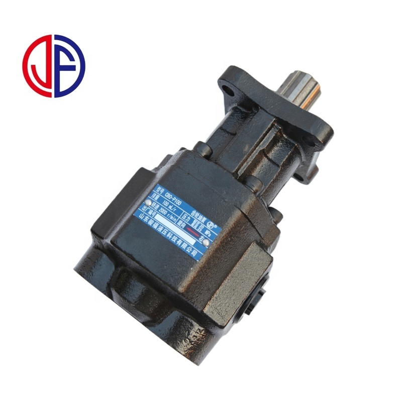 PTO mounted bi-directional 80/100cc steel gear pump hydraulic for heavy duty dump truck