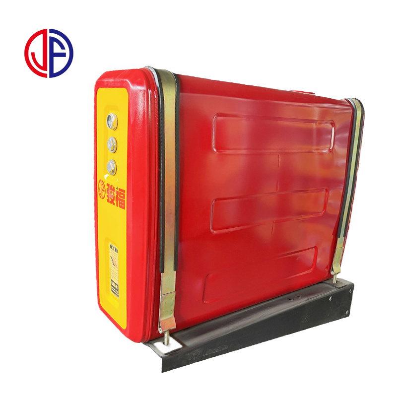 Professional rear mounted 80/100/120/150/180L HYVA strap type steel tipping truck hydraulic oil tank