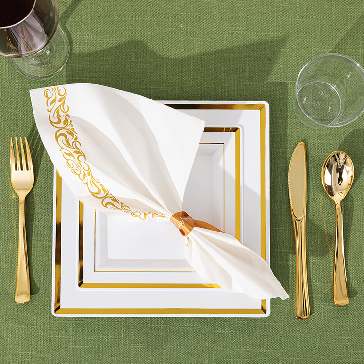 Paper Napkins Guest Towels Disposable 3-ply Dinner Napkins For Party