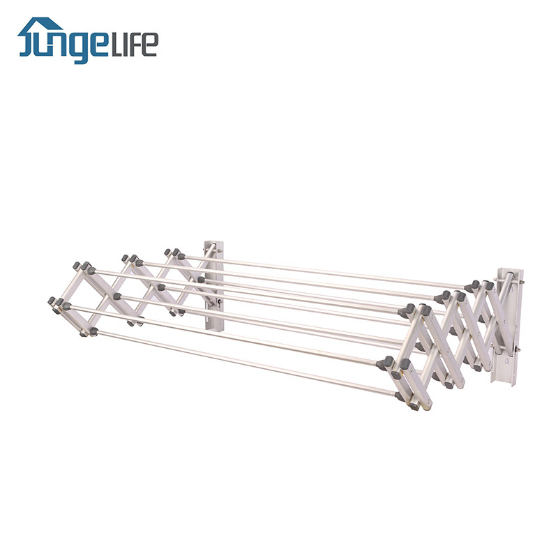 aluminum wall-mount accordion drying rack