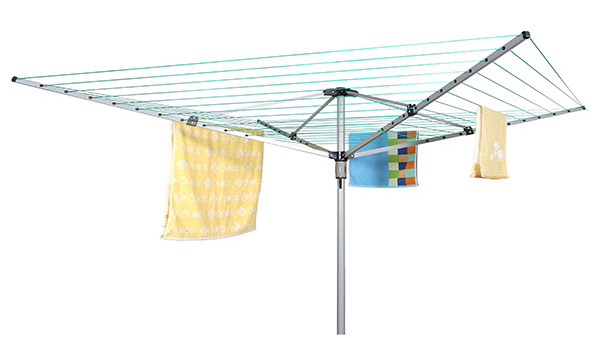 4-Arm 50m Garden Outdoor Washing Line Rotary Dryer Airer