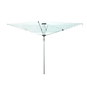 4-Arm 50m Garden Outdoor Washing Line Rotary Dryer Airer