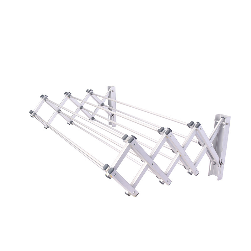 aluminum wall-mount accordion drying rack