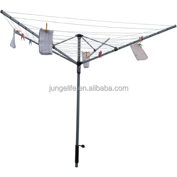 4-arm outdoor umbrella rotary clothes dryer