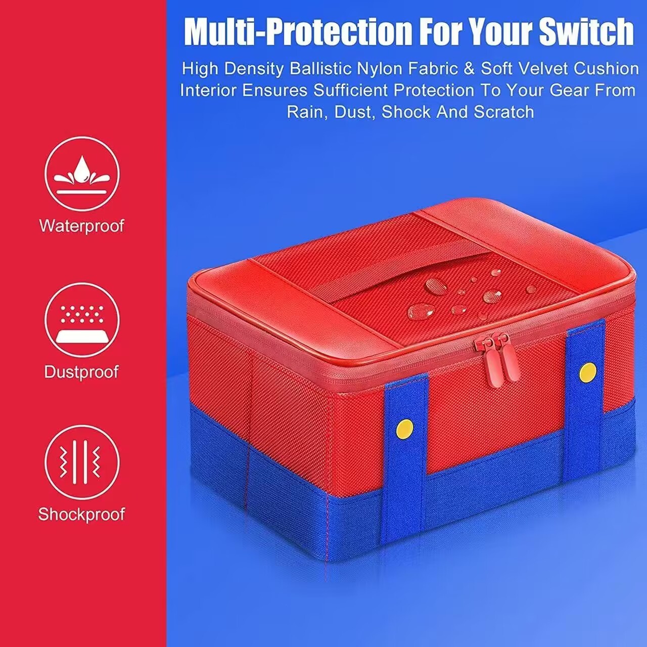 New Big Capacity Carrying Case Portable Handheld Storage Bag for Nintendo Switch Oled Game Accessories