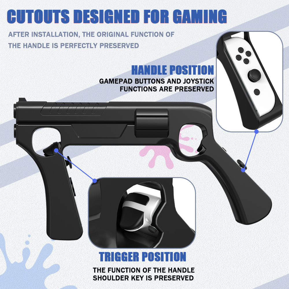 New Wireless Controller Gun for Nintend switch Oled Series Portable Games Gamepad Consol Video TV Game