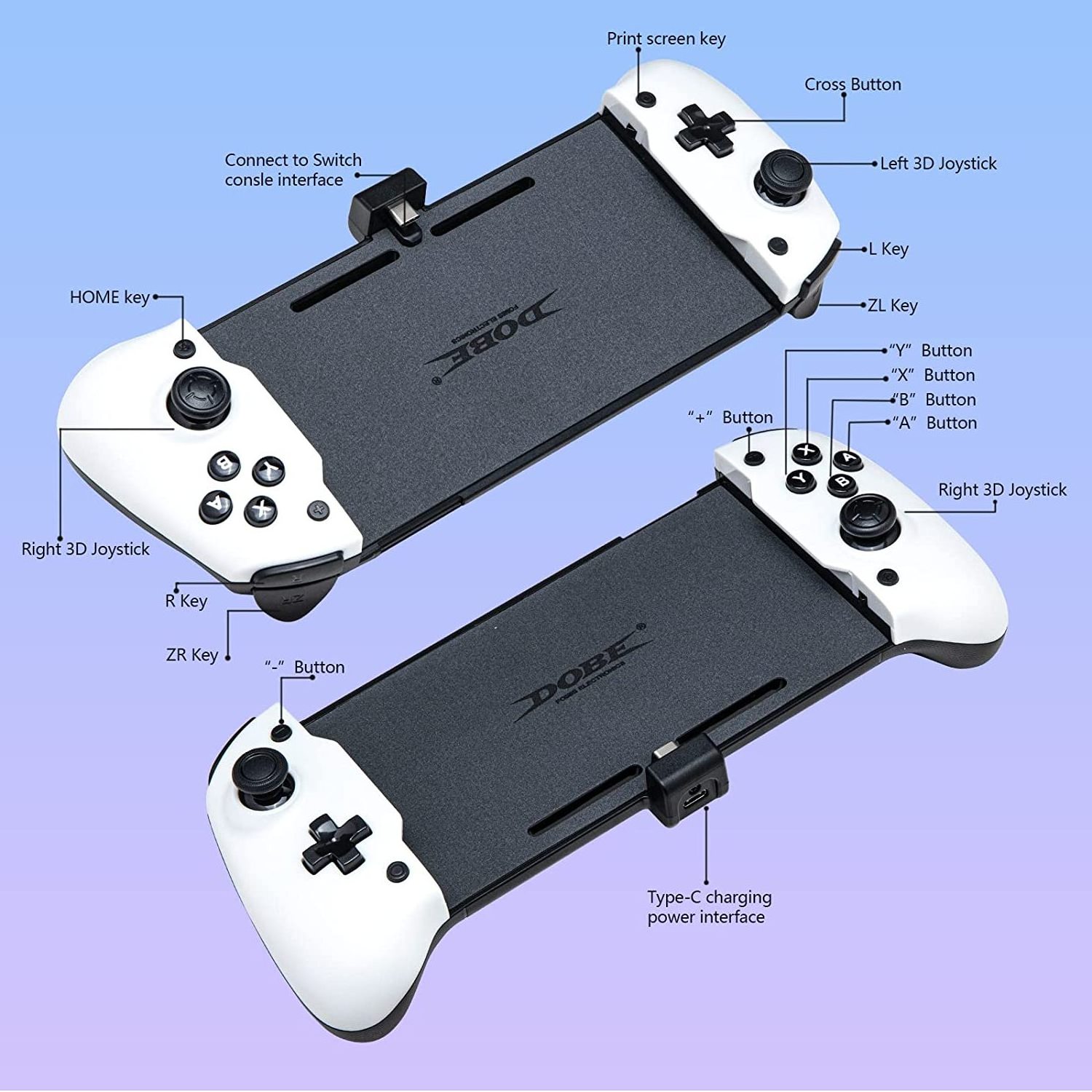 2023 New Gamepad For Nintendo Switch/Switch Oled Console Thumb Grips Wireless Controller Joystick Factory Wholesale