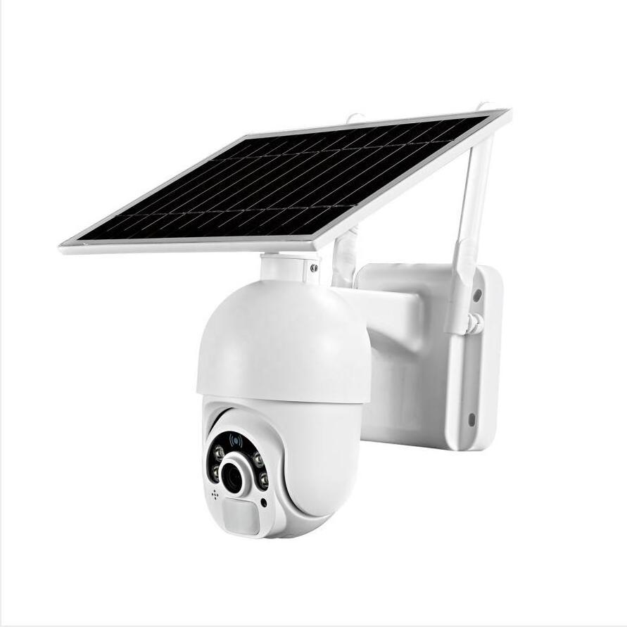 IPC CCTV Wireless Network IP PTZ WIFI Camera Solar Power Supply 18650 Battery PIR Human Body Sensor Alarm 360 Rotation Cameras