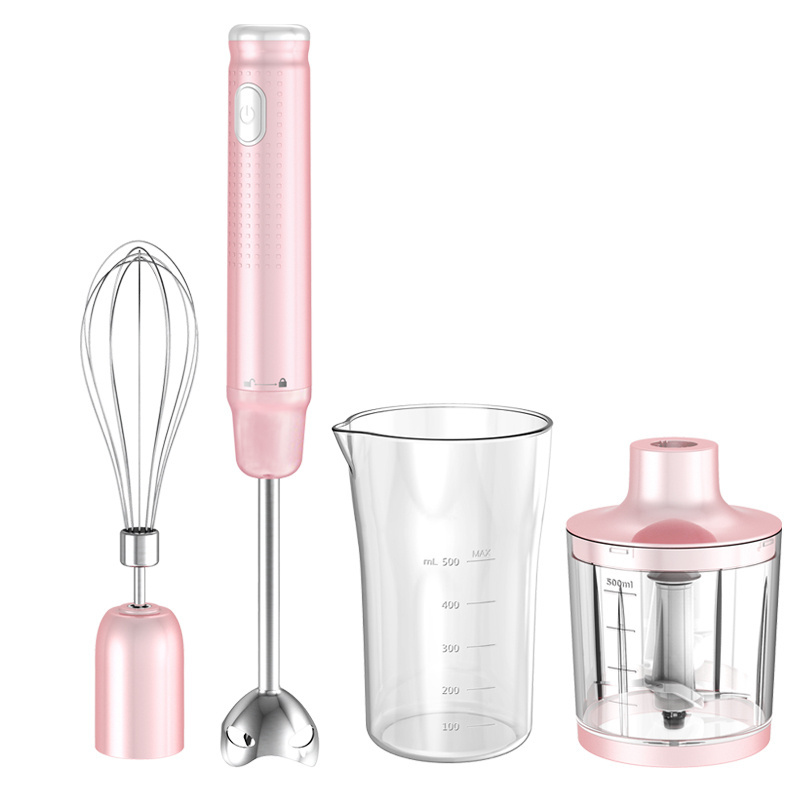 Logo Customized Mobile Electric Immersion Multi-Purpose Hand Blender With 500ml Cup Meat Mixer