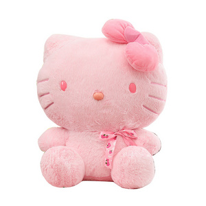 Cherry Pink Kt Cat Stuffed & Plush Toy Animal Kitty Dolls Cute Kitty Stuffed Toys Children And Girls Cat Throw Pillows Gift