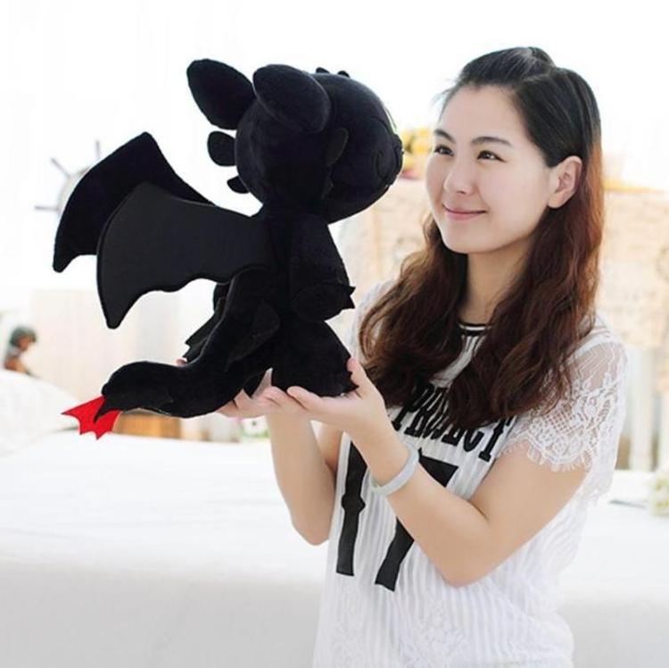 Set Light & Night Fury How To Train Your Dragon Toothless Doll Stuffed Animal Plush Toy