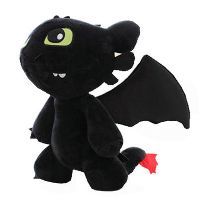 Set Light & Night Fury How To Train Your Dragon Toothless Doll Stuffed Animal Plush Toy