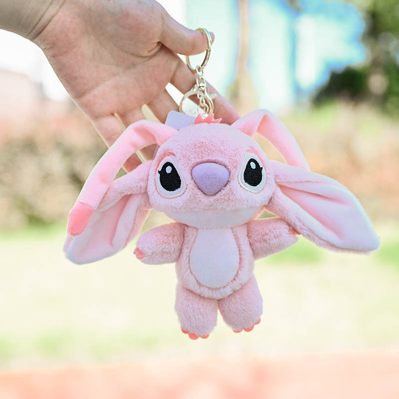 Plush Keychain With Cheap Price Wholesale Stitch Plush Toys Action Figure Cartoon Stitched Bag Pendant Key Chains