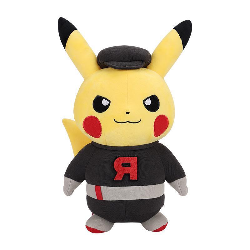 31cm New Pokemoned Plush Toys Cute Pikachu Wearing Cloth Plush Doll Toy Christmas Birthday Gifts For Kids Stuffed Animals Poke